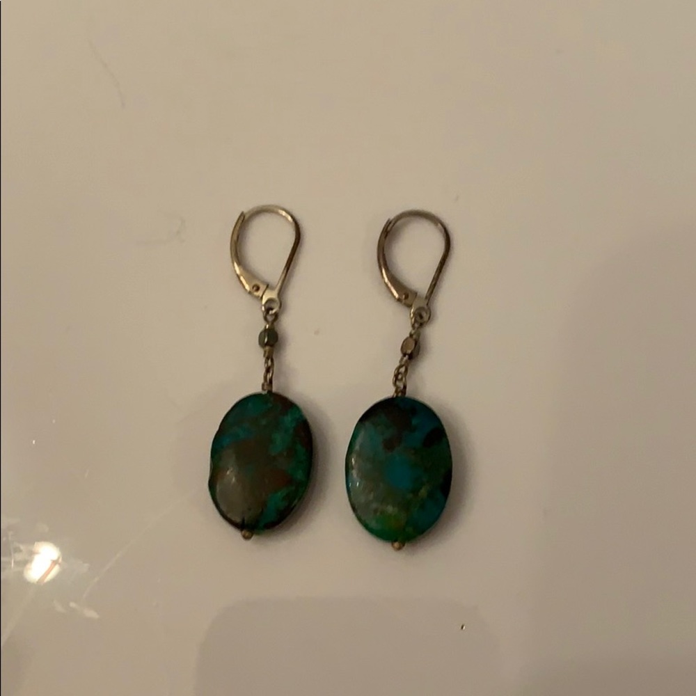 Turquoise hanging earrings